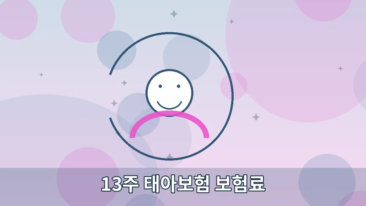 13주 태아보험 보험료 안내 이미지 3