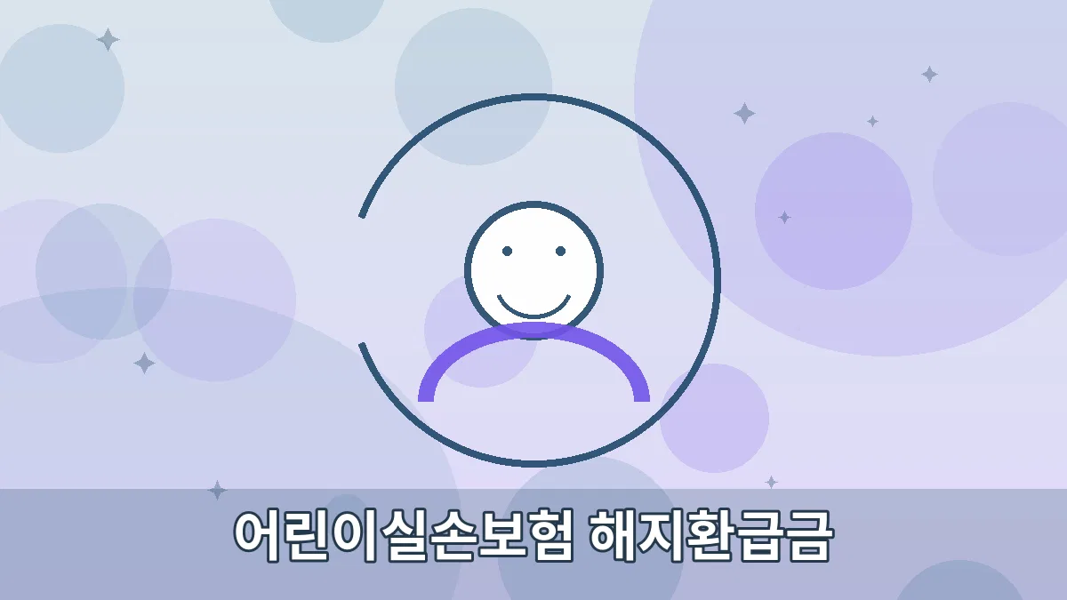 어린이실손보험 해지환급금 안내 이미지 1
