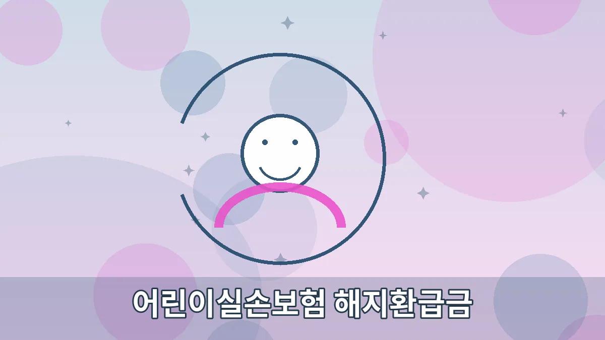 어린이실손보험 해지환급금 안내 이미지 3