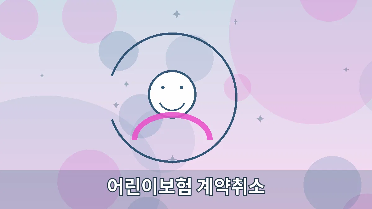 어린이보험 계약취소 안내 이미지 3